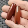 Ágata Antigua Dzi Planas Perlas de Jade Sueltas Calcedonia Perlas de Arroz Lezi Perlas de Barril Accesorios para Joyería Perlas de Jade
