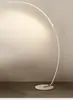 Lámpara de pesca dorada, minimalista post-moderna nórdica para sala de estar, lámpara de mesita de sofá de alta gama, lámpara de pie de pesca de hierro