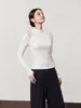 Ropa de mujer transfronteriza al por mayor súper vendida otoño nuevo estilo simple vintage diseño de retazos camiseta de cuello alto HBZXP710137