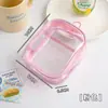 Bolsa para Caminar de Bebé Bolsa Transparente de PVC Muñeco de Algodón Exhibición Bolsa para Cosméticos Bolsa Colgante a Prueba de Polvo Bolsa Portátil de Viaje para Cosméticos