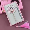 Fabricante Espejo de Mano Pequeño Fresco Espejo de Maquillaje Celebridad de Internet Panda Souvenir Cultural y Creativo de Xi'an Artesanías de Viaje Venta al por Mayor