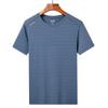 Camiseta Esportiva Masculina de Gola Redonda em Seda Gelo de Secagem Rápida Tamanho Grande Manga Curta Fonte Transfronteiriça Fabricante Atacado Pode Ser Estampada com Logotipo e Dropshipping