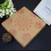 Estilo Chino Estampado Vintage Caja de Empaque Tradicional para Pastel de Luna Caja para Pasteles Chinos Una Jin Caja de Regalo Portátil Papel Kraft