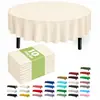 Suministro Transfronterizo de Manteles Desechables de Plástico, Rectangulares y Redondos, para Fiestas al Aire Libre, Jardines, Hoteles, con un Toque de Alta Gama