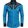 Camisa Casual de Manga Larga para Hombre Estilo Vaquero Transfronteriza 2025 Retro Impresión 3D Talla Grande Holgada Cárdigan