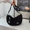 2026 Nueva Moda Trendy Elegante Diseño de Nicho Bolso Cruzado de Hombro Único para Mujer Casual de Nailon Tipo Bollo