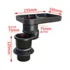 Divisor de Coche Extensión Portavasos Bandeja Fija para Taza de Agua de Coche Soporte Multifuncional para Teléfono Bandeja de Comida Estante de Almacenamiento para Coche