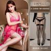 Lingerie Sexy Europeia e Americana, Vestido Chemise de Renda com Recortes Plus Size, Roupa Transparente, Camisola Reveladora de Renda, Atacado Latino