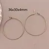 Aretes Redondos de Aro en Forma de 9 de Acero Inoxidable con Galvanoplastia al Vacío Dorada, Múltiples Especificaciones 15-40mm, Accesorios para Joyería DIY
