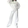 2026 Ropa Femenina Transfronteriza Europea y Americana Otoño Nuevo Estilo Moda Diaria Estilo Deportivo Conjunto de Sudadera con Cremallera y Pantalones Largos