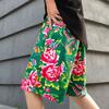 Shorts casuales de verano para hombre con estampado de flores grandes del noreste, pantalones de playa, estilo chino, características étnicas, shorts para hombre de talla grande, moda