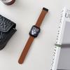 Compatible con Applewatch 10.ª generación SE, Apple Watch iwatchs876, correa de piel con patrón de lichi magnético para hombre y mujer.