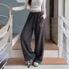 Nuevos pantalones deportivos de algodón chino bordados para danza jazz para mujer, holgados y relajados, pantalones casuales estilo hip-hop, pantalones de chándal de moda