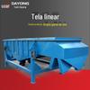 Máquina de peneira vibratória de areia e cascalho multicamadas, tela oscilante quadrada de baixo custo, tela vibratória linear de partículas de plástico