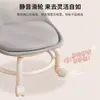 Taburete de Polea para Sala de Estar Rueda Universal Silenciosa Silla Pequeña Desmontable Nuevo Respaldo Bajo Bolsa Suave Popular Banco con Ruedas
