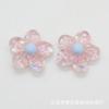 Mini cuentas de resina con polvo brillante de dibujos animados, hechas a mano, pequeñas bandas de goma, accesorios para carcasas de teléfonos móviles, materiales de joyería de belleza