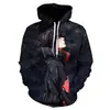 Sudadera Serie Ninja Tendencia de Animación Impresión Digital 3D Traje de Béisbol Manga Larga Dibujos Animados Sudadera para Hombre