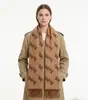 Cachecol jacquard de cashmere sintético para outono e inverno para homens e mulheres, xale quente, aquecedor de pescoço longo com franjas estilo britânico, versátil e moderno