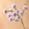 Flores de clavel artificiales, arreglos decorativos para la sala de estar, arreglos de flores de clavel para el comedor, flores artificiales en jarrones, ramos de un solo tallo