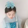 Accesorios de Maquillaje Escénico para Niños Corona de Princesa Aisha de Frozen Pelucas Trenzas de Copo de Nieve Diadema para Niña Pequeña