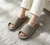 Chinelos de coco temu transfronteiriços masculinos preenchimento de calcanhar esportivo ao ar livre casa pisar sensação de excremento sola grossa yeezy personalizado