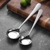 Cuchara de acero inoxidable 316L de alta calidad cuchara profunda cuchara cuchara cuchara mango largo fondo plano engrosado cuchara redonda grabado láser