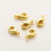 14k18k banho de cobre retenção de cor ouro verdadeiro fecho lagosta acessórios diy base para colar pulseira fivela de conexão fivela de joia