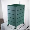 Armário de armazenamento rotativo móvel mesa de cabeceira ins armário lateral simples estilo nórdico armário Internet Celebrity armário de armazenamento cosmético