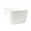 Caja de almacenamiento portátil sencilla para el hogar, de plástico, para escritorio, cocina, sala de estar, acabado de almacenamiento, cesta de almacenamiento de estilo japonés