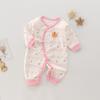 Mono con cordones para recién nacidos, para niños y niñas, para las cuatro estaciones, con diseño de liebre y monje, de manga larga y sin huesos, con diseño de mariposa.