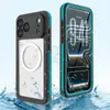 Funda impermeable magnética roja para Apple 17 Pimiento iPhone17Promax Funda para exteriores anticaídas para buceo y fotografía