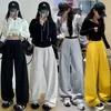Pantalones de maternidad de estilo americano de otoño de doble uso, pantalones de pierna ancha estrecha, pantalones de pierna curva, pantalones deportivos de maternidad adelgazantes, pantalones banana casuales