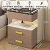 2026 Mesa de noche inteligente para dormitorio, hogar, carga inalámbrica, cerradura de huellas dactilares, gabinete de noche con almacenamiento, cerradura de contraseña