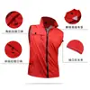 Colete publicitário masculino para atacado colete refletor para voluntários atividades de bem público colete vermelho Guangzhou com logotipo e palavra impressos