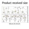 Nueva FX-C240 Pintura Artística con Flores Sencillas y Mariposas para Dormitorio, Decoración de Paredes, Pegatinas de Pared Autoadhesivas