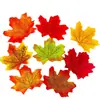 Hojas de Arce Rojas Simuladas Hojas de Árbol Falsas Decoración de Camino para Esparcir Flores de Boda Decoración de Hojas Caídas de Otoño Estilo Ins de Celebridad de Internet Accesorios de Fotografía