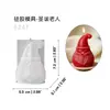 Molde de silicone para vela perfumada de Natal, molde de ornamento de resina DIY Papai Noel, rena, laço e árvore de Natal