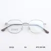 Marco Cuadrado Pequeño Cómodo Estilo Japonés y Coreano Marco para Gafas de Miopía Marco Artístico Moderno Unisex B Titanio Borde Delgado Marco Ultraligero Venta al por Mayor Mixto