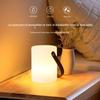 Lâmpada de mesa pequena cilíndrica portátil de carregamento de mesa de mesa led luminosa cilíndrica portátil de carregamento noturno lâmpada de mesa de atmosfera de mesa