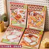 Pegatinas de Espiral Comida de Mercado Nocturno: Material de Collage de Comida Callejera en Miniatura y Estilo de Vida Urbano para Diarios