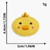 Parches bordados de rosa, dinosaurio, mariquita, letras de dibujos animados, parches termoadhesivos de pollito amarillo, accesorios de bordado para ropa DIY