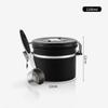 Válvula de exaustão de aço inoxidável fosco anti-impressão anti-riscos tanque selado para café tanque de armazenamento 0.9L1.3L/1.8L