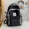 Nova Mochila Escolar 2025 Feminina Cor Contrastante Aluno do Ensino Fundamental Aluno do Ensino Médio Mochila Feminina Grande Capacidade Mochila de Viagem Casual