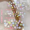 Acessórios Coloridos para Nail Art de Frangipani Tamanhos Mistos Flor de Cinco Pétalas Tridimensional Materiais para Unhas Wearable DIY Acessórios de Strass para Unhas