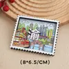 Imán de Refrigerador Sello de Ciudad Estéreo 3D Regalo Decoración del Hogar Cultural y Creativo Recuerdo de Vacaciones Recuerdo Original de Hainan