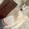 Meias de Lã para Mulheres no Outono e Inverno, Meias Maillard de Cano Médio Espessas, Meias Quentes de Caxemira, Sapatos Birkenstock de Inverno, Meias Felpudas