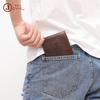 Billetera Corta de Piel Genuina para Hombre con Protección Rfid, Múltiples Ranuras para Tarjetas, Estilo Clutch, Venta al por Mayor para Negocios, Billetera Corta Estilo Vintage