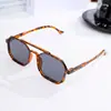Gafas de sol estilo Cyberpunk Europeo y Americano con Doble Puente para Hombre, Marco Grande Poligonal, Gafas de Sol de Moda para Mujer, Transfronterizo