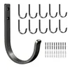 Gancho de pared grande de alta resistencia, gancho para toallas para colgar toallas, abrigos, batas, gancho de pared para baño, cocina y puertas