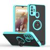 Funda para Teléfono Móvil con Soporte Magnético ZTE Blade A52 para Generación Qi Ying V40 Vita Textura de Piel Mate Resistente a Caídas